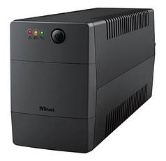 Джерело безперебійного живлення  для ПК Trust Paxxon 23503 800 VA UPS with 2 standard wall power outlets чорний N