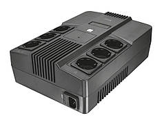 Джерело безперебійного живлення для ПК Trust Maxxon 23326 800 VA UPS with 6 standard wall power outlets BLACK N