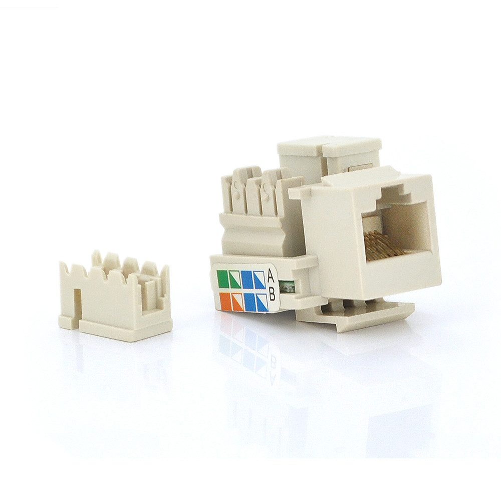 Модуль Keystone Jack RJ-45 кат.5E UTP 1 порт белый Voltronic для ...