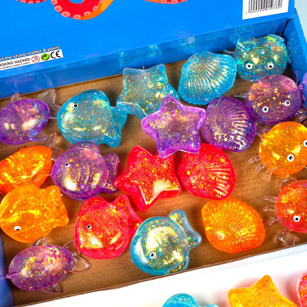 Іграшка тягучка антистрес Морський, 7.5 см 24 шт упаковка