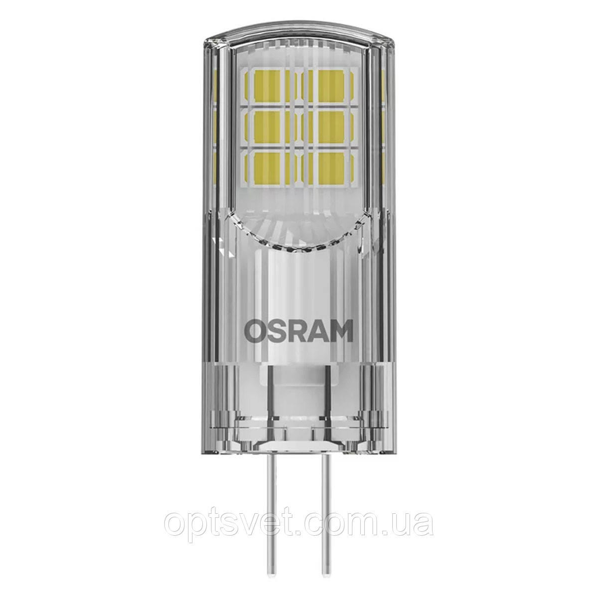 Світлодіодна лампа OSRAM LED PIN Capsule 2,6W 300Lm 2700K AC/DC 12V G4 Прозорий (4058075431997), фото 1