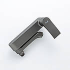 Змішувач для ванни округлий Frap F3275-19 матовий графіт душ 2 режими, фото 3