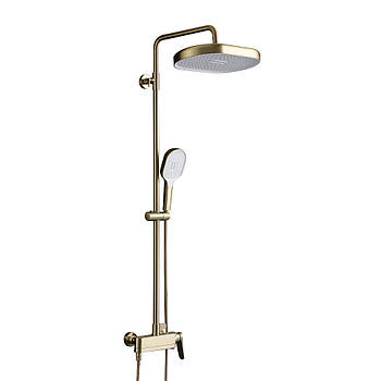 G2410-3 душ. система 3х функц. лат. Ø35 (сатин золотий) {3/1}