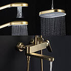 G2410-3 душ. система 3х функц. лат. Ø35 (сатин золотий) {3/1}, фото 2