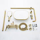 G2410-3 душ. система 3х функц. лат. Ø35 (сатин золотий) {3/1}, фото 3