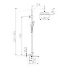 G2410-3 душ. система 3х функц. лат. Ø35 (сатин золотий) {3/1}, фото 5