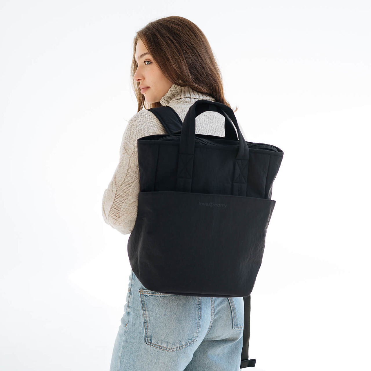 Сумка-рюкзак для мами на коляску Love & Carry, black, фото 1