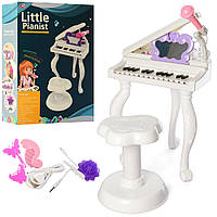 Дитячий синтезатор зі стільчиком і мікрофоном, піаніно J93-01