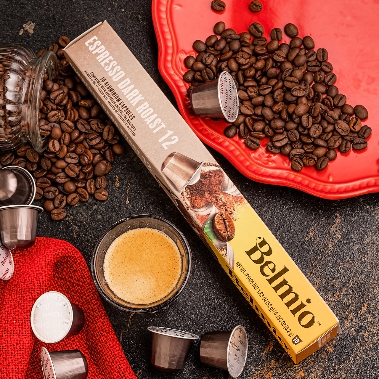 Nespresso® капсулы Belmio Espresso Dark Roast (насичений, з глибокими шоколадними та пряними нотами)