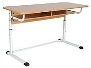 Стіл 2-місний на плоскоовальній трубі, №4-7