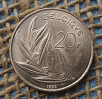 20 франкiв 1993 року. Бельгiя