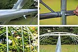 Теплиця, парник садова армована 10х3х2 м 30 м² (труба 25 мм) Tunel3x10 плівкова, фото 7