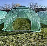 Теплиця, парник садова армована 10х3х2 м 30 м² (труба 25 мм) Tunel3x10 плівкова, фото 4
