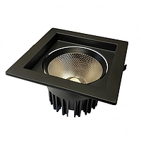 Світлодіодний світильник квадратний SC18CWK 1260Lm 6500K IP20 Грильято LEDMAX чорний