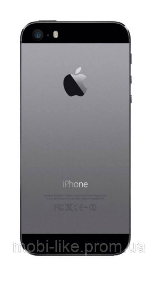 Задня кришка iPhone 5S сріблястий із чорним