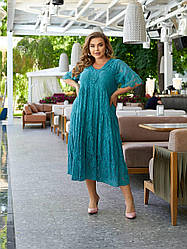 Сукня жіноча нарядна бавовна Італія, батал 2008 | 52-62.