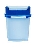 Відро для сміття пластикове 1,7 літра Будиночок блакитне 15*12*18.5 см (Горизонт), фото 5