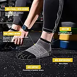 Шкарпетки Meikan з роздільними пальцями для спорту, бігу, трекінгу низькі — Сірі — Сірий, Розмір 41-43, фото 3