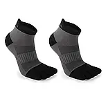 Шкарпетки Meikan з роздільними пальцями для спорту, бігу, трекінгу низькі — Сірі — Сірий, Розмір 41-43, фото 7