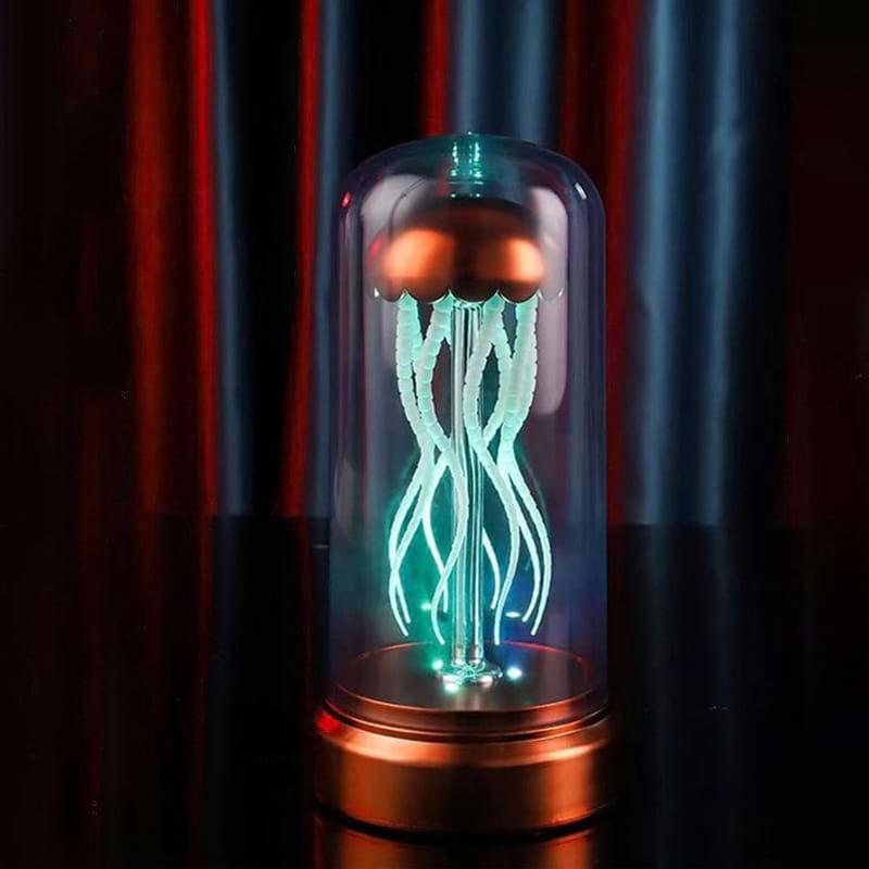Світильник нічник лампа Медуза "Jellyfish" 21 см — помаранчевий (AS-180365)
