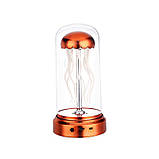 Світильник нічник лампа Медуза "Jellyfish" 21 см — помаранчевий (AS-180365), фото 4