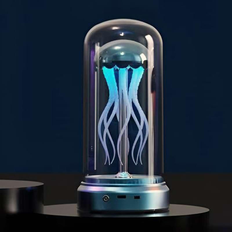 Світильник нічник лампа Медуза "Jellyfish" 21 см — синій (AS-180351)