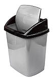Відро для сміття пластикове 9 літрів Будиночок металік 26.5*20*32.5 см (Горизонт), фото 2