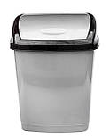 Відро для сміття пластикове 9 літрів Будиночок металік 26.5*20*32.5 см (Горизонт), фото 3