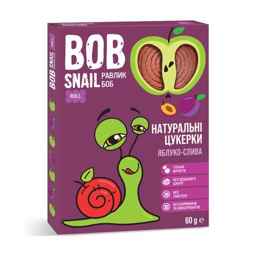 Цукерки натуральні Яблуко-Слива Bob Snail Равлик Боб, 60 г