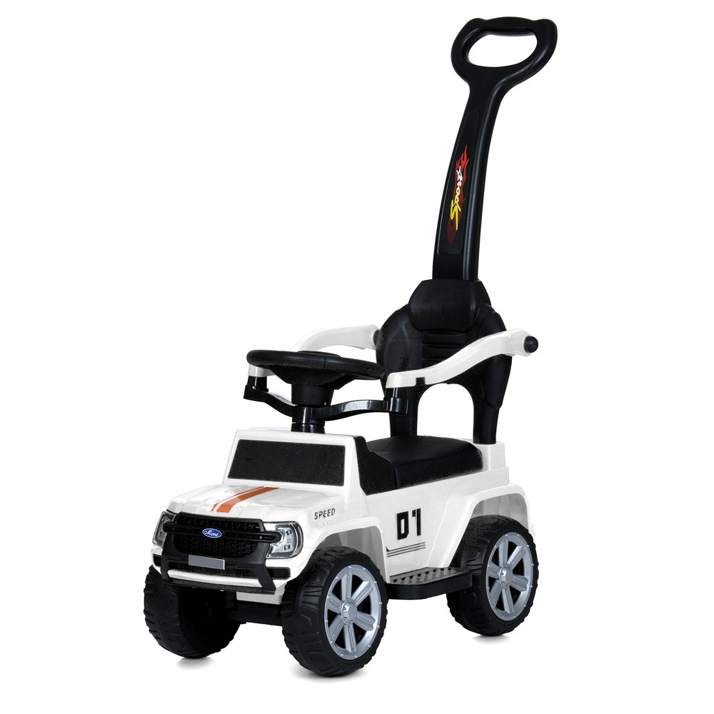 Каталка-толокар з батьківською ручкою 5804 Bambi Racer, білий