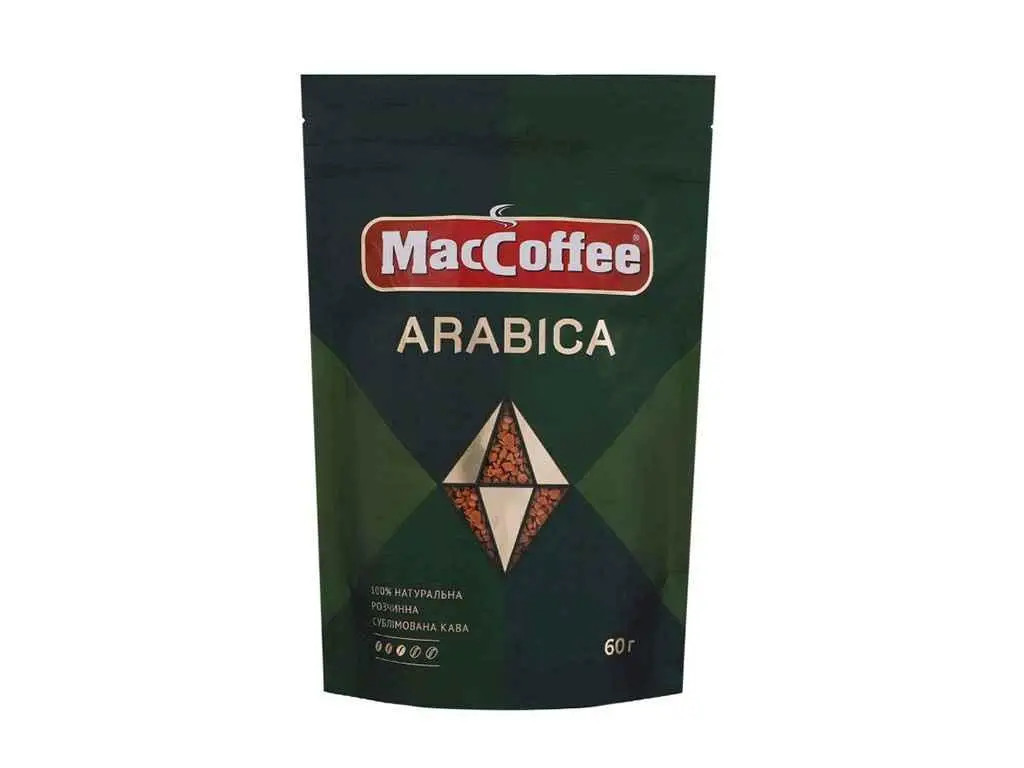 Кава розчинна MacCoffee Arabica натуральна 60 гр. (МакКофе), фото 1