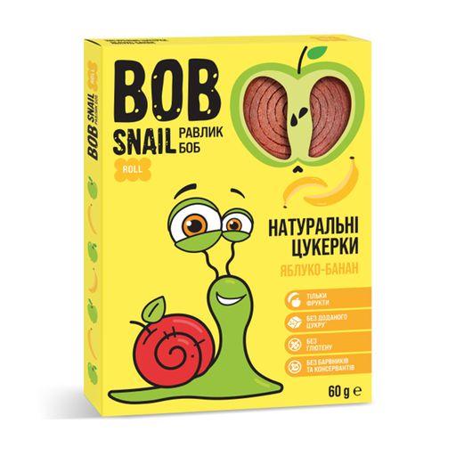 Цукерки натуральні Яблуко-Банан Bob Snail Равлик Боб, 60 г