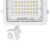LED прожектор вуличний VIDEX 30W 5000K з датчиком руху та освітлення 220V Білий (VL-F2e305W-S), фото 5