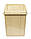 Відро для сміття пластикове Будиночок 4 літрів капучино 19*14*20 см (ПолімерАгро), фото 3