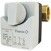 Кульовий 2-ходовий клапан н/з 1 дюйм з електроприводом Tervix Pro Line