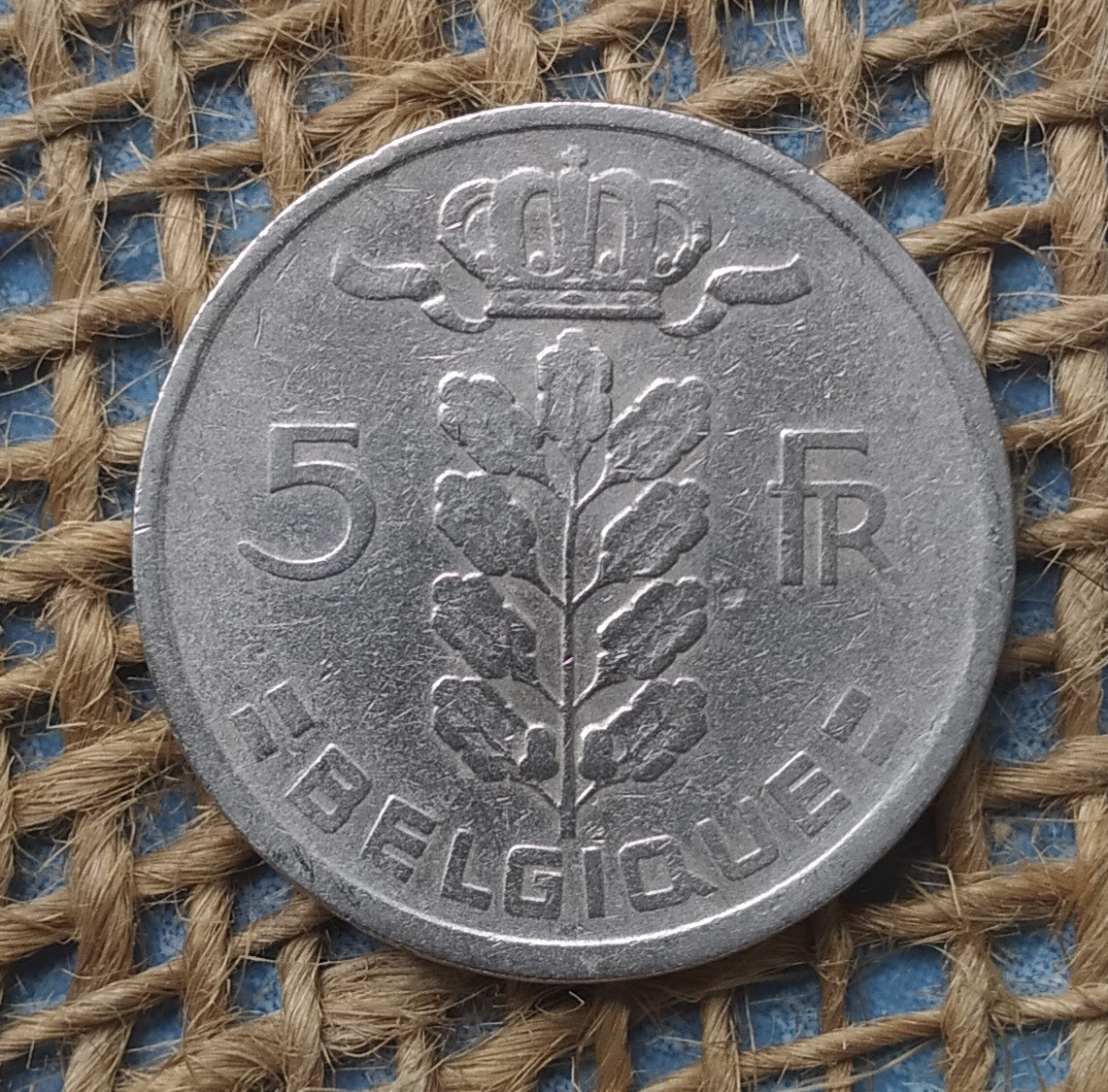 5 франкiв 1950 року. Бельгiя