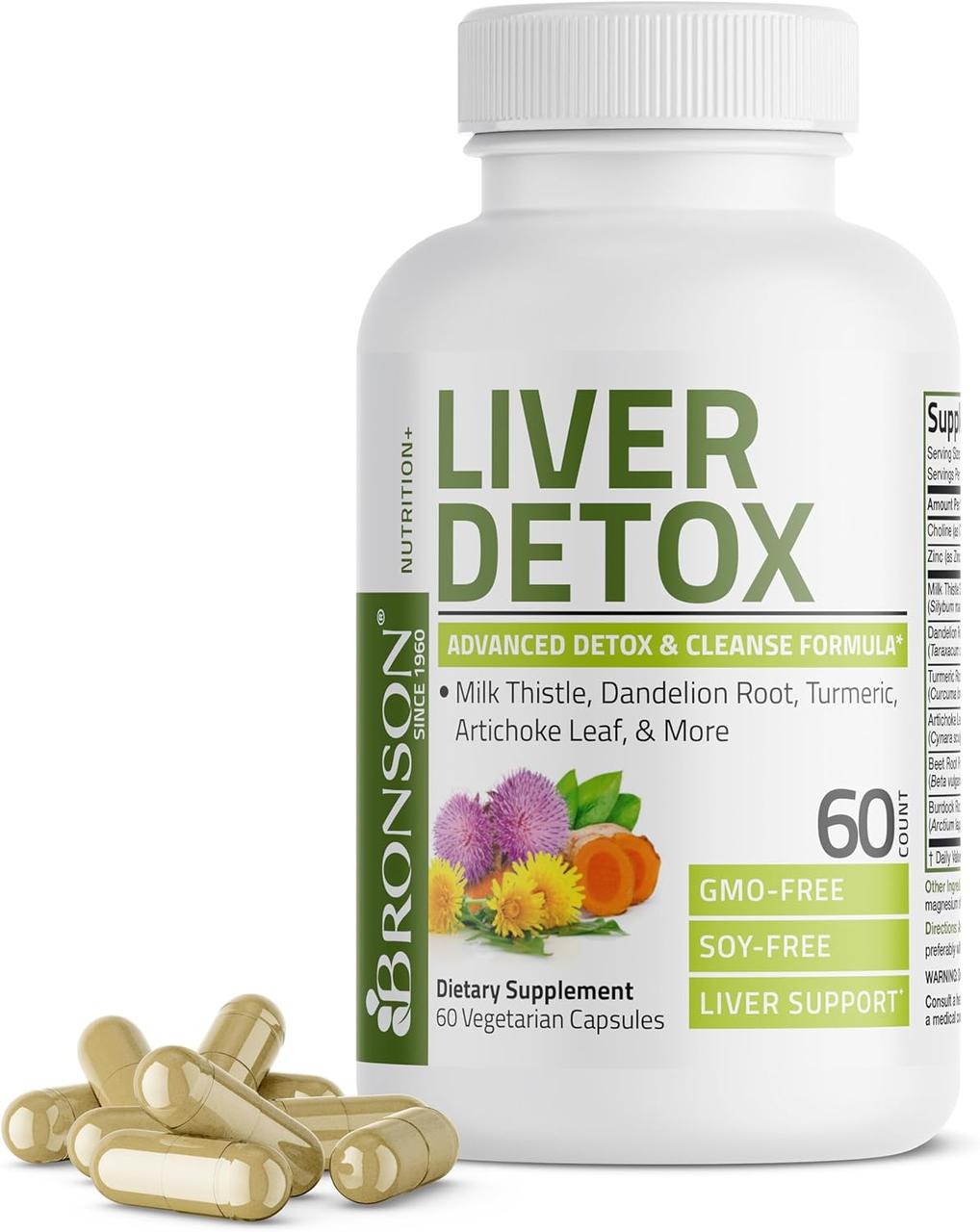 Bronson Liver Detox 60 Vegetarian Capsules