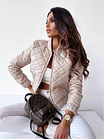 Жіночий бомбер стьобаний весна новинка 2025