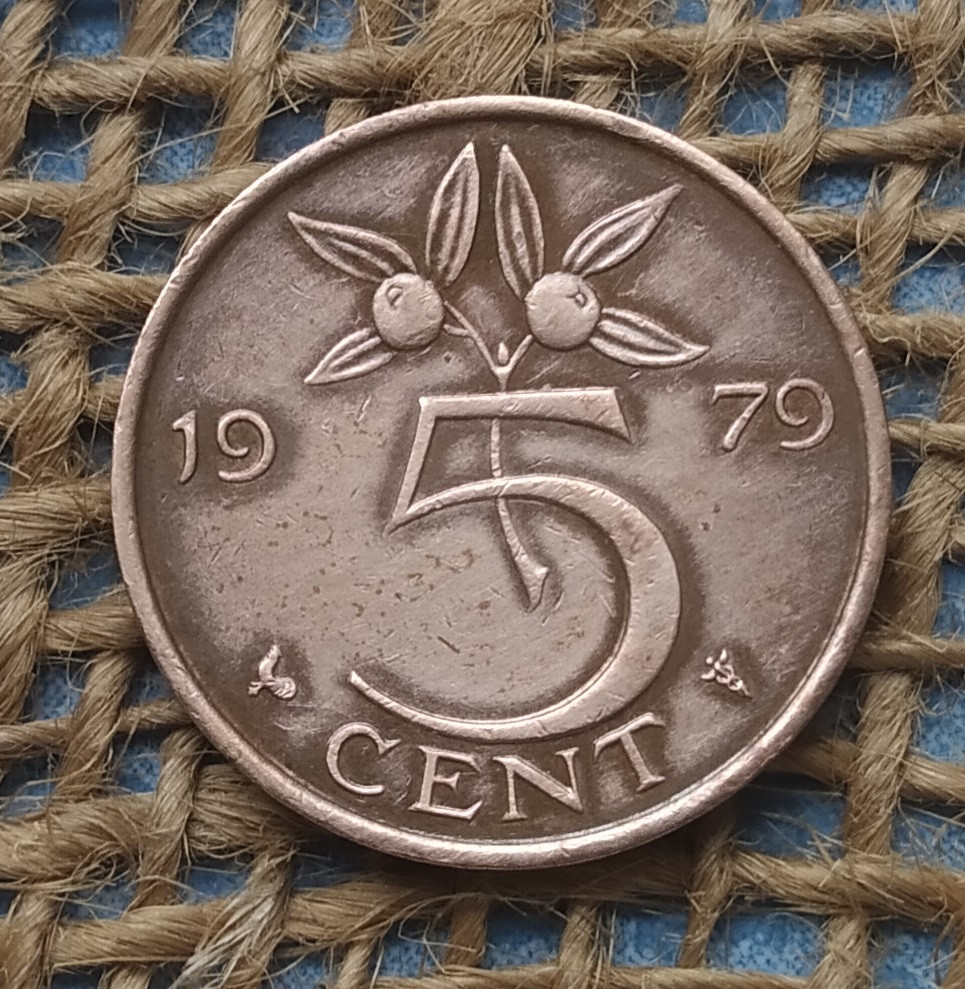 5 центiв 1979 року. Нiдерланди