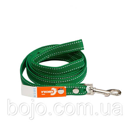 Універсальний повідець №158 із капрону для собак з карабіном для кріплення 20 мм - 2 м, Зелений (2021), фото 2