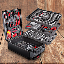 Універсальний набір інструментів 408 шт. у валізі з тріскачкою (205)