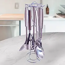 Набір кухонного приладдя з підставкою 7 предметів EM5534 (204)