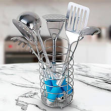 Набір кухонного приладдя 7 предметів Maestro MR-1500 Rainbow, Синій (235)