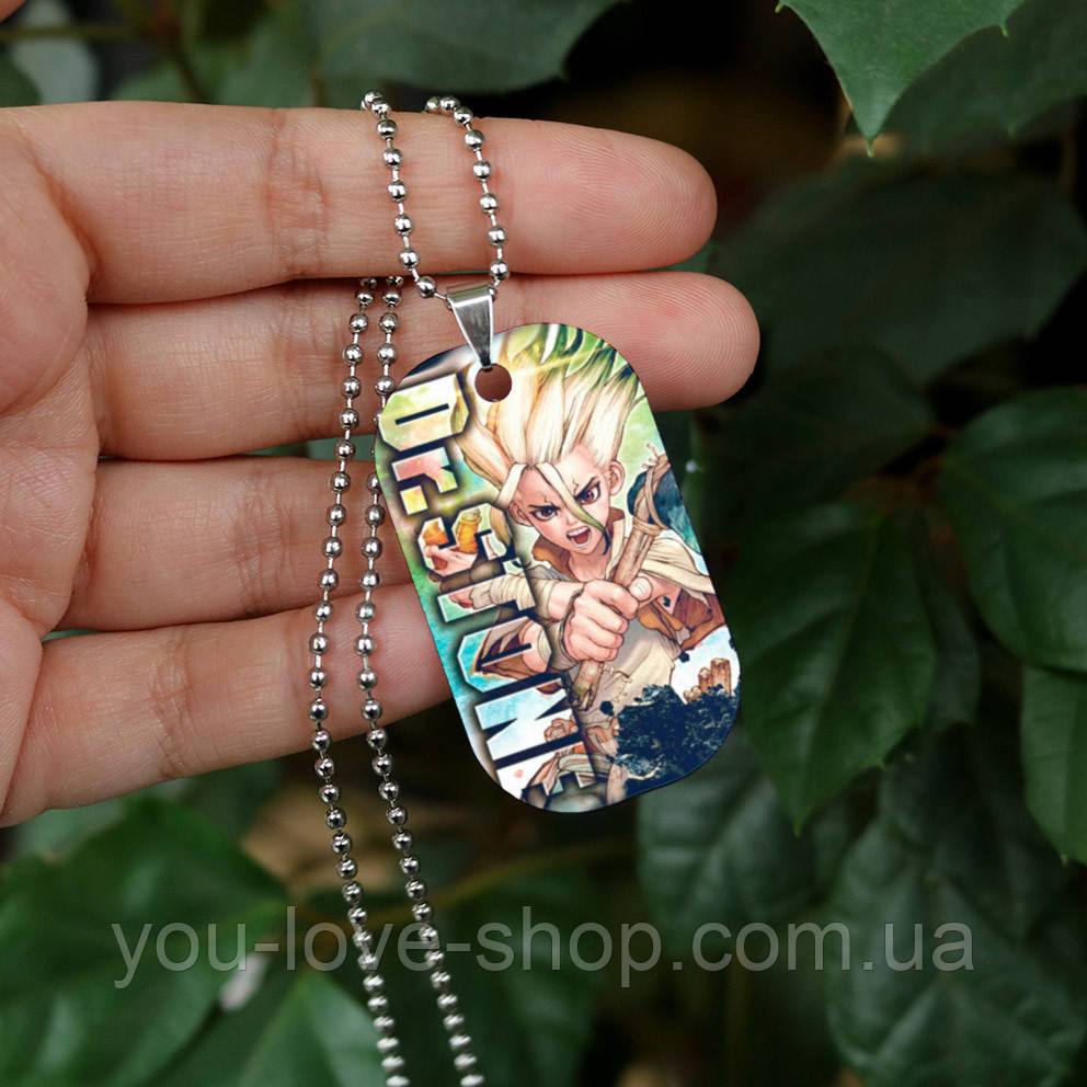 Кулон жетон Dr. Stone "Вже не терпиться" / Доктор Стоун