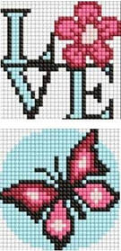 Алмазна мозаїка на магнітній основі Граційний метелик 9x9 см