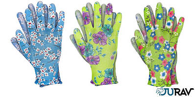 Рукавички захисні J-FLORI-PU MC 8 розмір (12 пар)