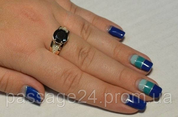 Серебряное кольцо с вставками из золота- Виолетта - фото 5 - id-p264527231