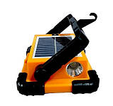 Акумуляторний прожектор-лампа Working Lamp JN-882 на сонячній батареї з USB Power Bank от Type-C 3600 мАч, фото 4