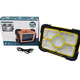 Акумуляторний прожектор-лампа Working Lamp JN-882 на сонячній батареї з USB Power Bank от Type-C 3600 мАч, фото 2