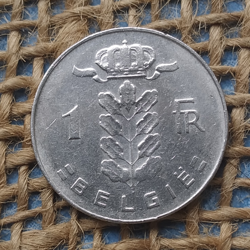 1 франк 1974 року. Бельгiя